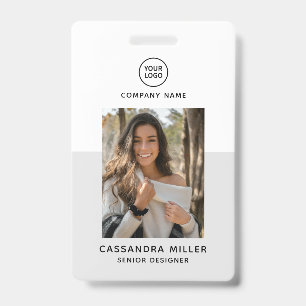 Badge employé personnalisé du siège social