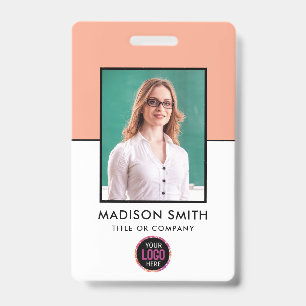 Badge Employé personnalisé Employé d'entreprise minima