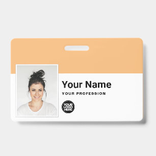 Badge Employé personnalisé - Nom du logo de l'entreprise
