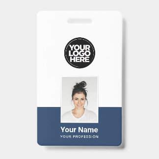 Badge Employé personnalisé - Photo, code-barres, grand l