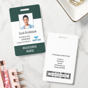 Badge Employés de santé infirmière photo ID