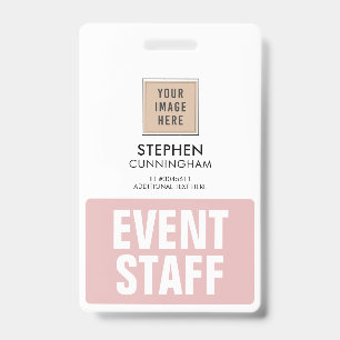 Badge Employés d'événement personnalisés professionnels