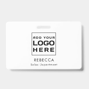 Badge Employés du logo d'entreprise simple et personnali