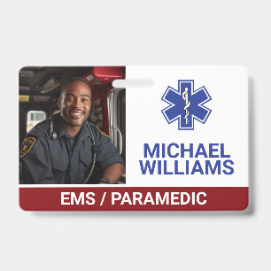 Badge EMS Travailleur paramédical