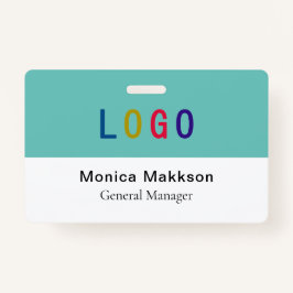 Badge en plastique PVC Volontaire avec Clip Logo p