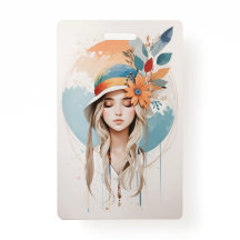 Badge en plastique - Vertical