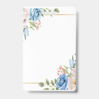 Badge en plastique - Vertical