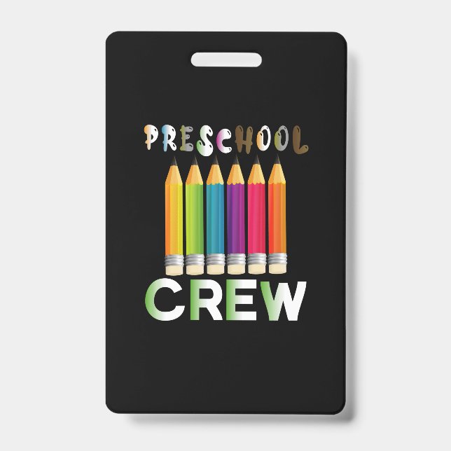 Badge Enseignant Art préscolaire Enseignant (Avant)