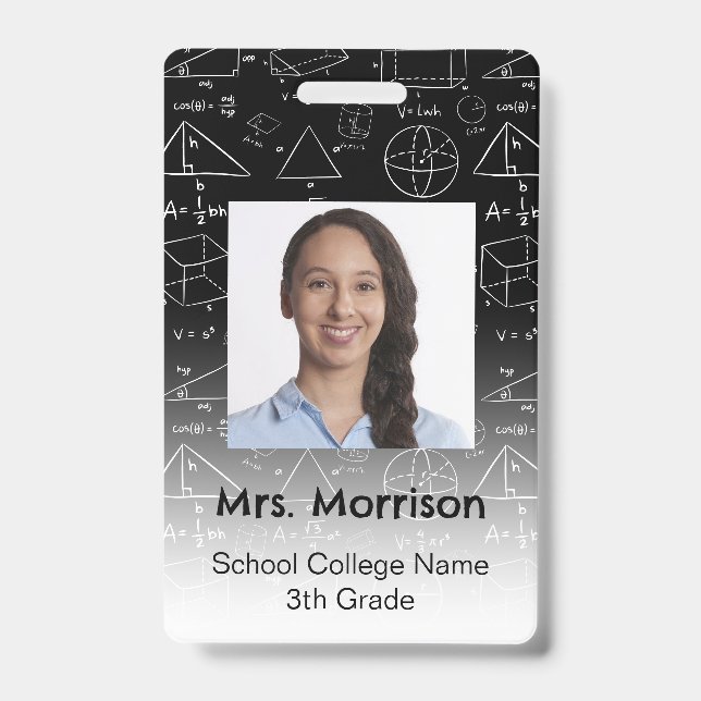 Badge Enseignant en géométrie mathématique (Avant)