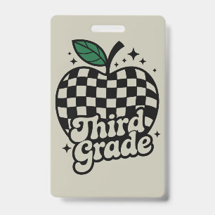 Badge Enseignant Troisième Année 3ème Rentrée des Classe