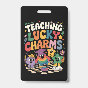 Badge Enseigner les Charms de la Chance Enseignant la Sa