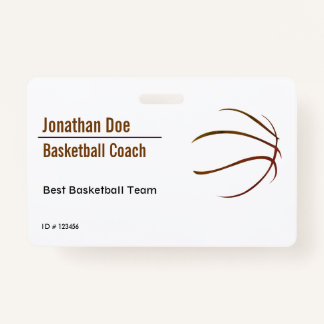 Badge Entraîneur de basket-ball