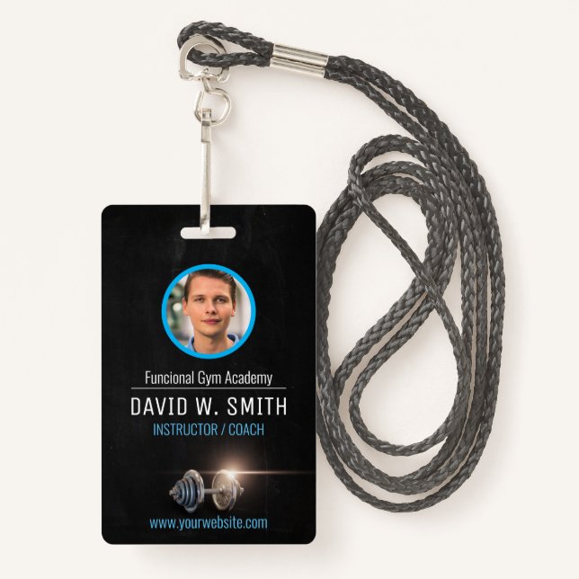 Badge Entraîneur de gymnastique (Devant avec lanière)