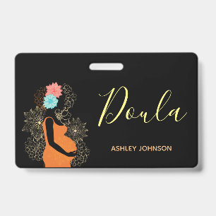 Badge Entraîneur de naissance Doula Sage-femme Calligrap