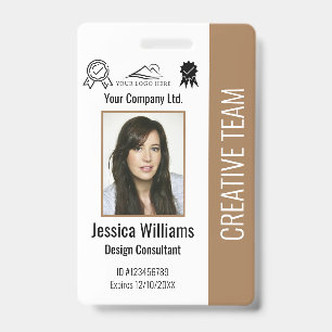 Badge Entreprise de cartes d'identité de photo d'employé