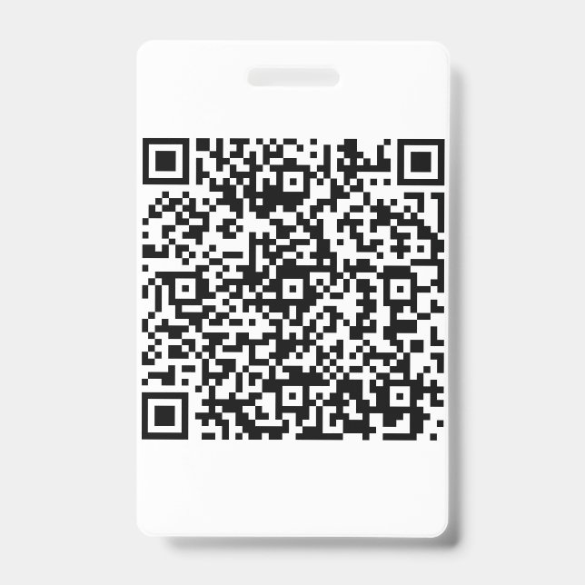 Badge Entreprise de code QR personnalisé (Avant)