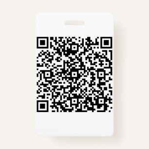 Badge Entreprise de code QR personnalisé