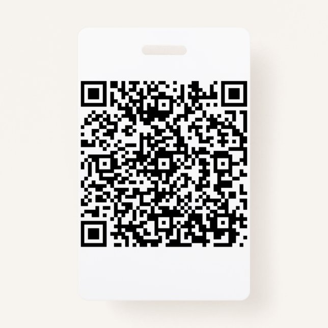 Badge Entreprise de code QR personnalisé (Devant)