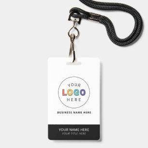 Badge Entreprise de nom personnalisé et de logo de marqu