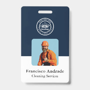 Badge Entreprise de Toiture   Services de Logo Personnal