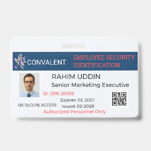 Badge Entreprise Pro Sécurité Entreprise Sur mesur