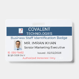 Badge Entreprise|Professionnel|Business|CustOffice Ausweis