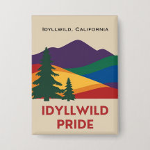 Épingle du bouton de la fierté Idyllwild