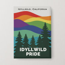 Épingle du bouton de la fierté Idyllwild