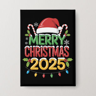 Badge Équipe de Noël familiale 2025 Groupe familial à l'
