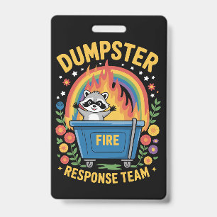 Badge Équipe de réponse aux incendies de benne Équipe de