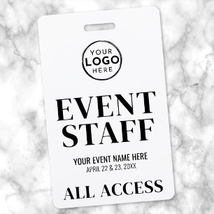 Badge Équipe d'événement Logo All Access