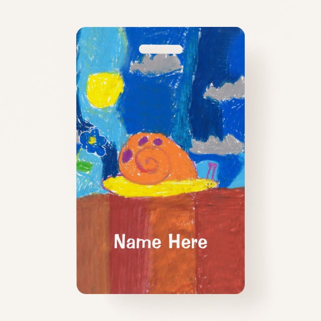 Badge Escargot souriant (Devant)