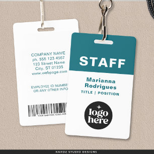 Badge Étiquette personnalisée de code-barres de logo d'e