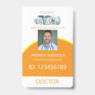 Badge Étiquettes de nom de docteur Photos d'identificati