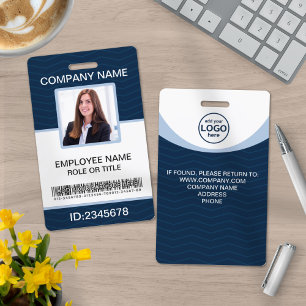 Badge Étiquettes nominatives d'employés d'entreprise ave