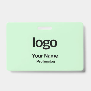 Badge Étiquettes nominatives vert pastel