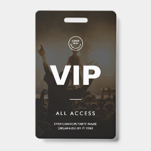 Badge Événement Concert Match de Fête VIP Accès Total Mo