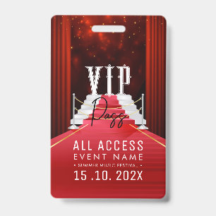 Badge Événement d'accès total aux VIP