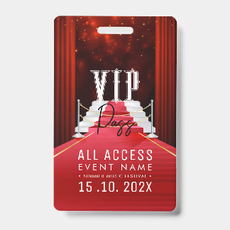 Badge Événement d'accès total aux VIP