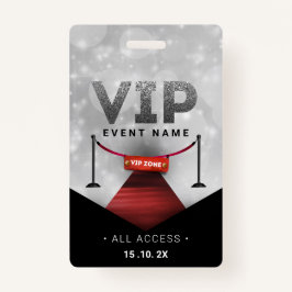 Badge Événement d'accès VIP exclusif