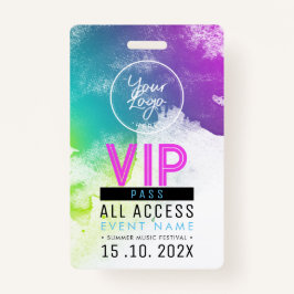 Badge Événement d'accès VIP exclusif