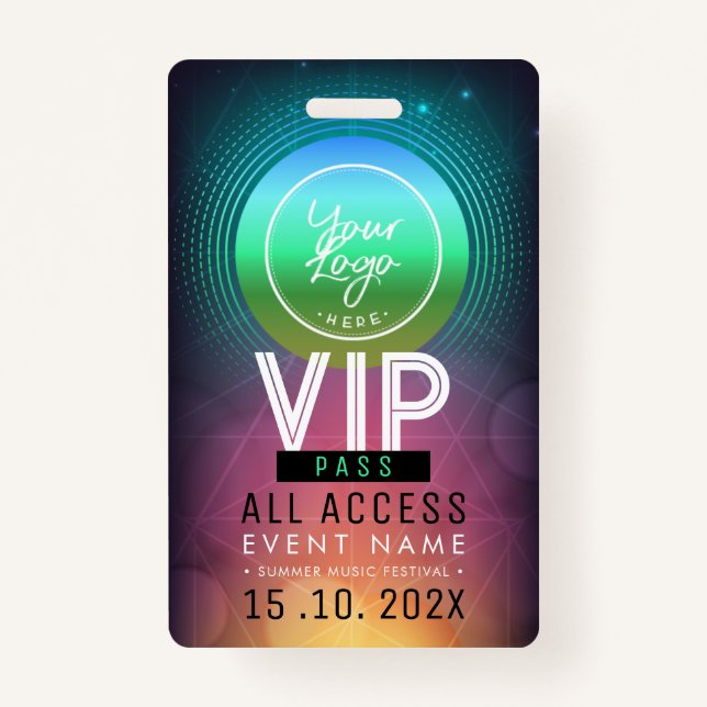 Badge Événement d'accès VIP exclusif (Devant)