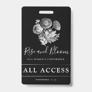 Badge Événement personnalisé VIP Accès illimité Conféren