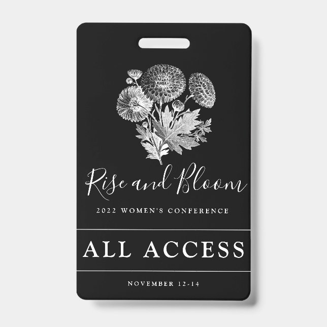 Badge Événement personnalisé VIP accès total Conférence  (Avant)