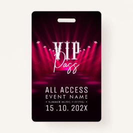 Badge Événement VIP All Access
