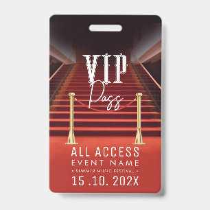 Badge Événement VIP tout accès