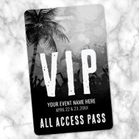 Événement VIP Tout Accès Noir Blanc