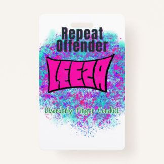 Badge exclusif du délinquant récurrent