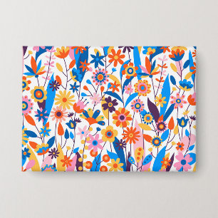Badge Exotique multicolore Floral Arrière - plan-32939