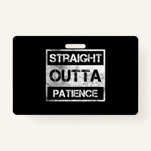 Badge Extérieur Droit Patience Stylo Stylo Colle Sticks
